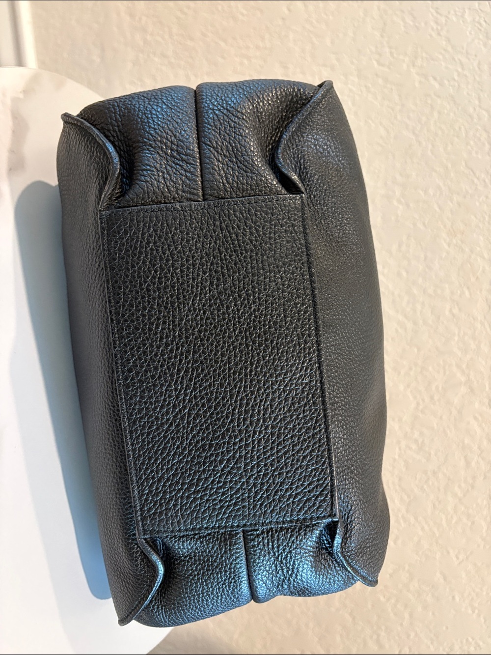 Black Leather Hobo Bag — Bag Charm Included - Picture 12 of 13